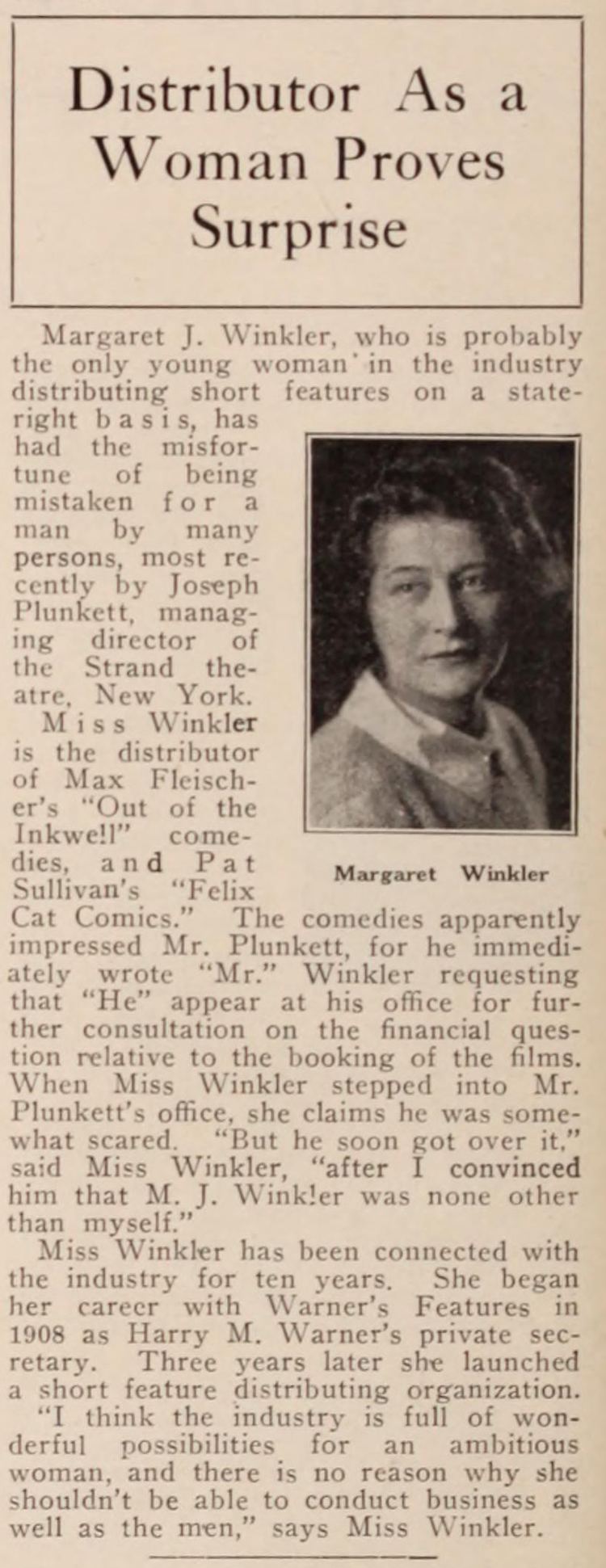 Margaret J Winkler Margaret J Winkler