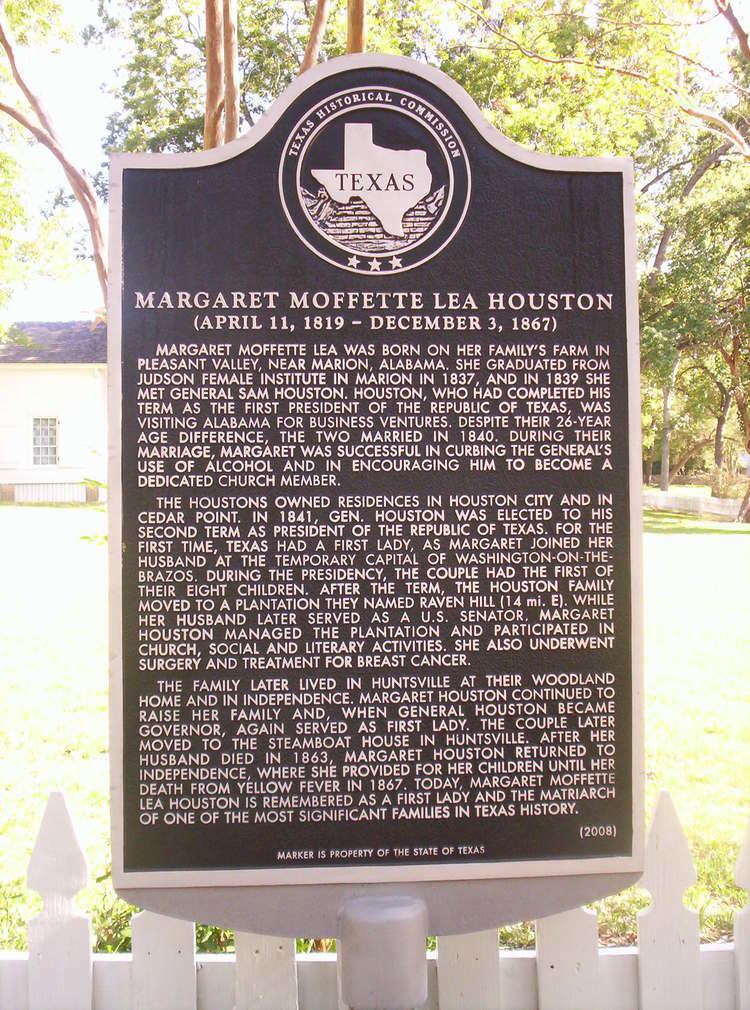 Margaret Lea Houston HOUSTON MARGARET MOFFETTE LEA The Handbook of Texas Online Texas