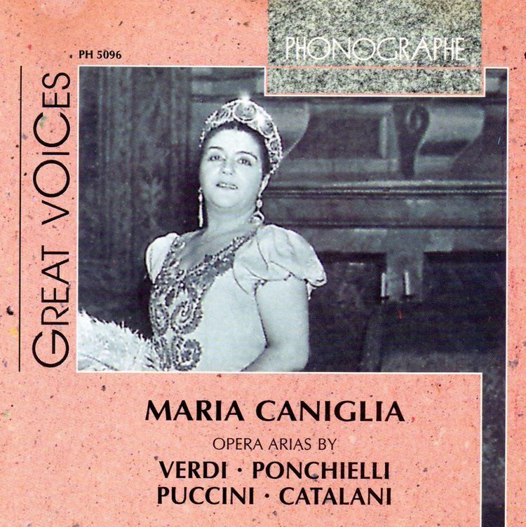 Maria Caniglia Maria Caniglia Opera Arias By Verdi Ponchielli Puccini