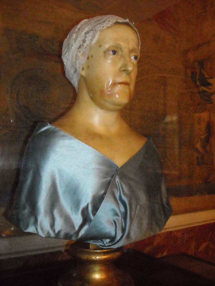 Maria Carolina of Austria Bust in wax and glass of Maria Carolina of Austria Quen
