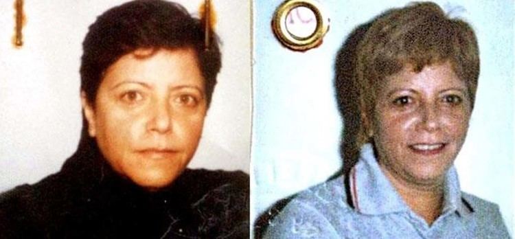 On the left, is the mugshot of Maria Licciardi while on the right, she is smiling and wearing a gray polo shirt