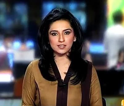 Maria Memon Geo News Anchor amp Newscaster Maria Memon Picture during news reading