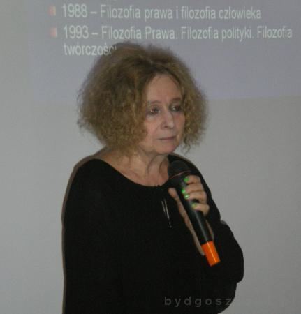 Maria Szyszkowska Profesor Maria Szyszkowska o etyce i polityce Bydgoszcz
