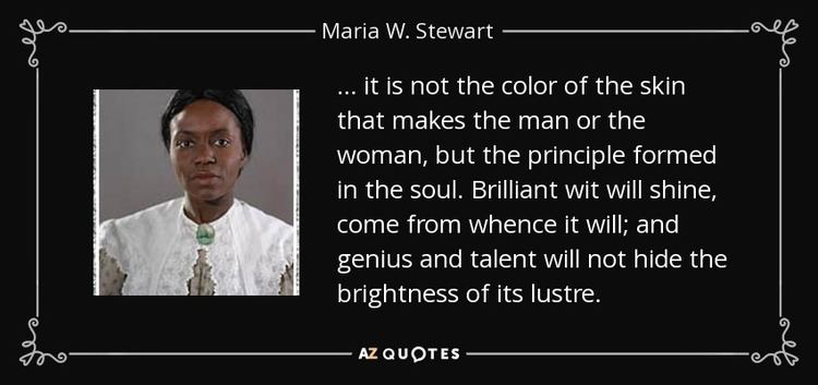 Maria W. Stewart TOP 15 QUOTES BY MARIA W STEWART AZ Quotes