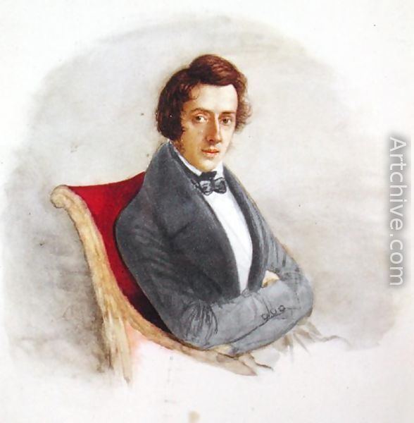 Maria Wodzinska Portrait of Frederic Chopin 181049 reproduction by