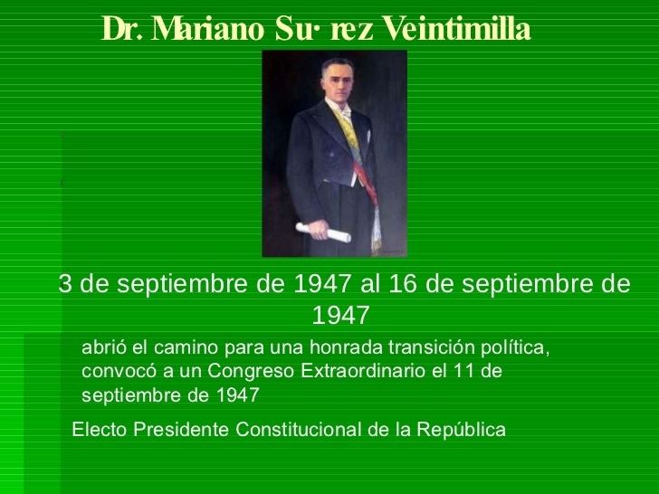 Mariano Suárez presidentes del ecuador