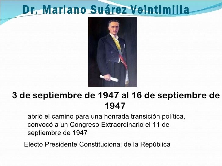 Mariano Suárez PRESIDENTES DEL ECUADOR