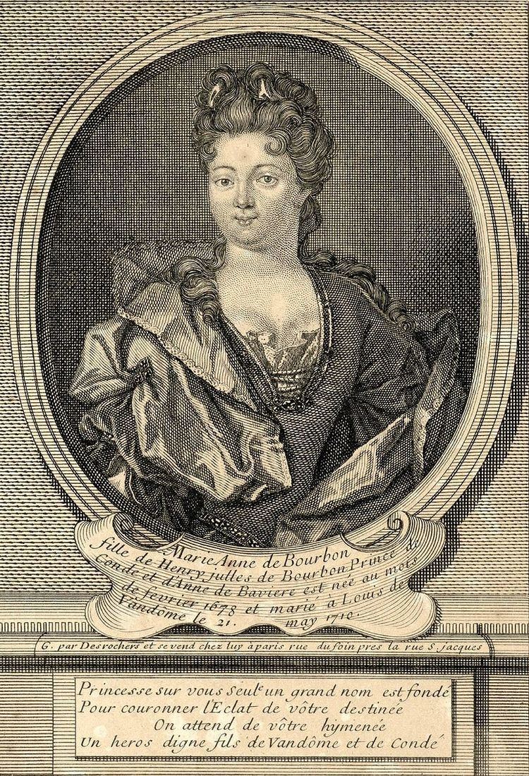 Marie Anne de Bourbon, Duchess of Vendome