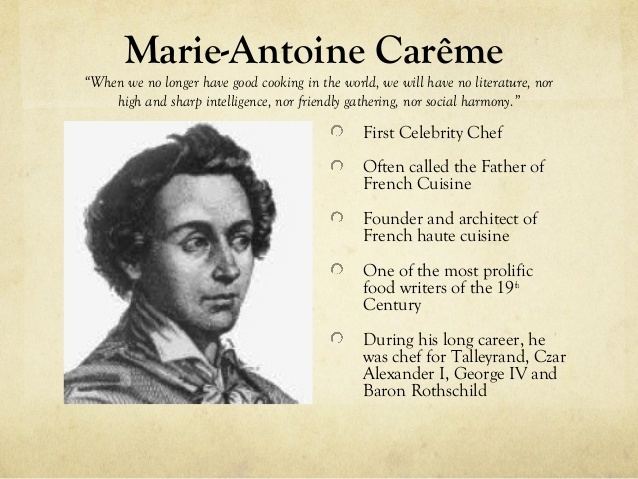 Marie-Antoine Carême MarieAntoine Carme