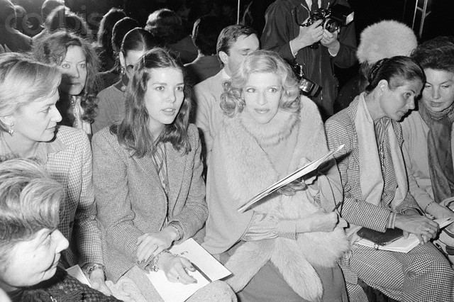 Marie-Hélène de Rothschild Princess Caroline and MarieHelene de Rothschild at Fashion Show