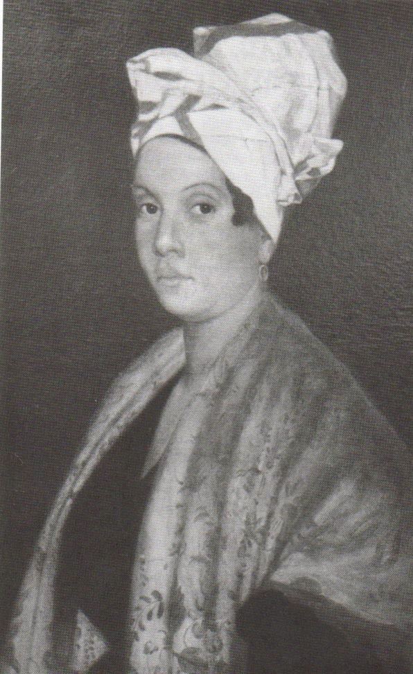 Marie Laveau portrait by Frank Schneider, based on a painting by George Catlin