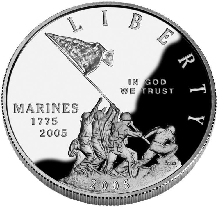 Marine Corps 230th Anniversary silver dollar