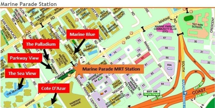 Marine Parade MRT Station Which projects will benefit from the ThomsonEast Coast Line TEL