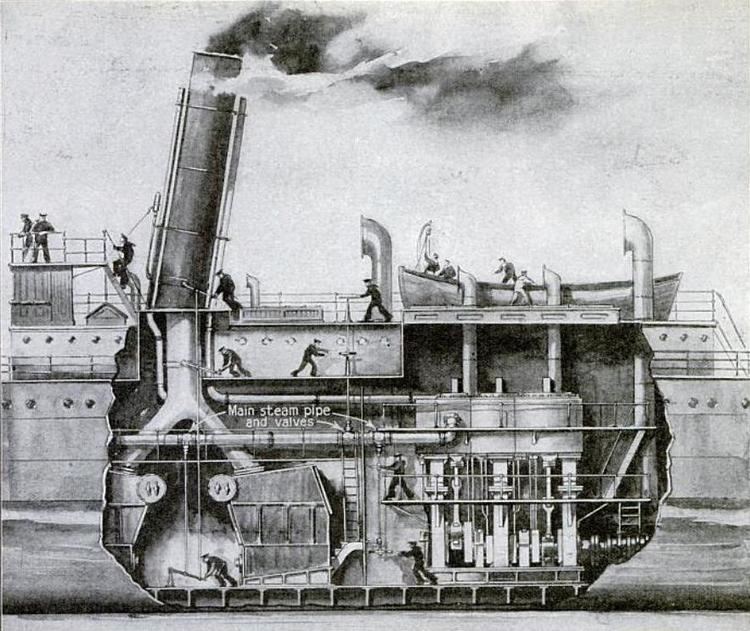 Marine steam engine