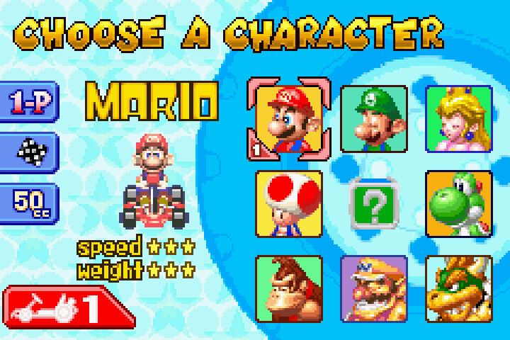Mario Kart: Super Circuit Mario Kart Super Circuit UInferno ROM lt GBA ROMs Emuparadise