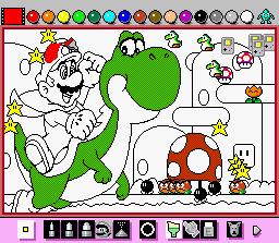 Mario Paint TMK The Games Super NES Mario Paint