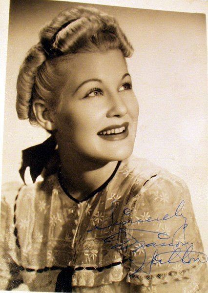 Marion Hutton 1053 MARION HUTTON Signed Photograph Glenn Miller Lot 1053