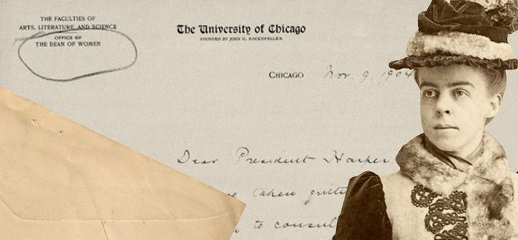 Marion Talbot Leading questions The University of Chicago Magazine