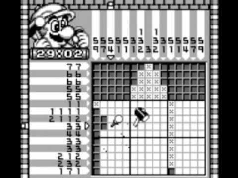 Mario's Picross Mario39s Picross Game Boy gameplay YouTube