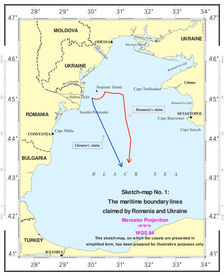 Maritime Delimitation in the Black Sea case