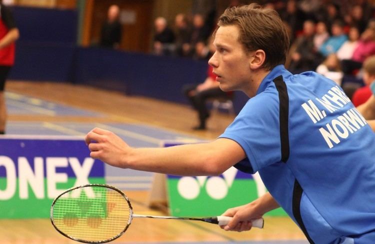 Marius Myhre Marius Myhre spiller i Canadian Open i dag Norges Badminton Forbund