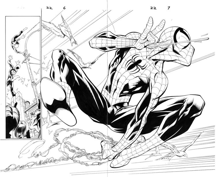 Mark Bagley Mark Bagley Ultimate SpiderMan 22 pg 67 in Mike Ks Ultimate