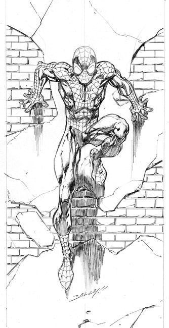 Mark Bagley Mark Bagley Spiderman Marvel Comics Love the simple pencil art