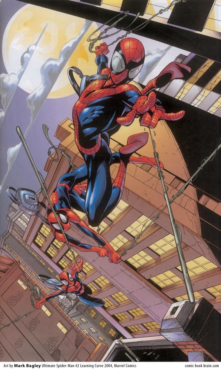 Mark Bagley Ultimate Spiderman Learning curve By Mark Bagley Mark Bagley meh