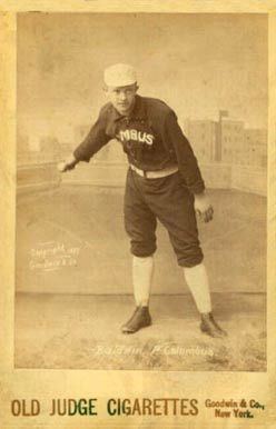 Mark Baldwin (baseball) 1888 Old Judge Cabinets Mark Baldwin 171 Baseball Card Value Price