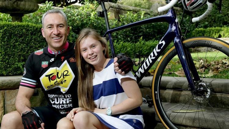 Mark Beretta Channel 7 Sunrise sports presenter daughter unite for Tour de Cure