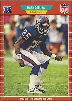Mark Collins (American football) Mark Collins Gallery The Trading Card Database