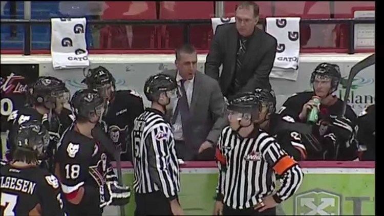 Mark French (ice hockey) Hitmen Head Coach Mark French Ejected WHL on Shaw TV YouTube