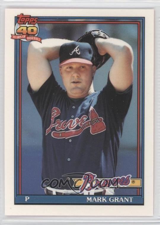 Mark Grant (baseball) 1991 Topps Factory Set Base Collector39s Edition Tiffany