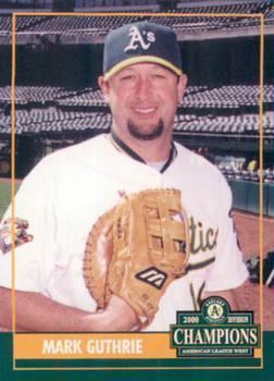 Mark Guthrie 2001 Plumbers Union Oakland Athletics Baseball Gallery The
