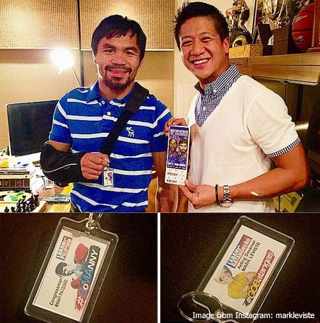 Mark Leviste supporting Manny Pacquiao