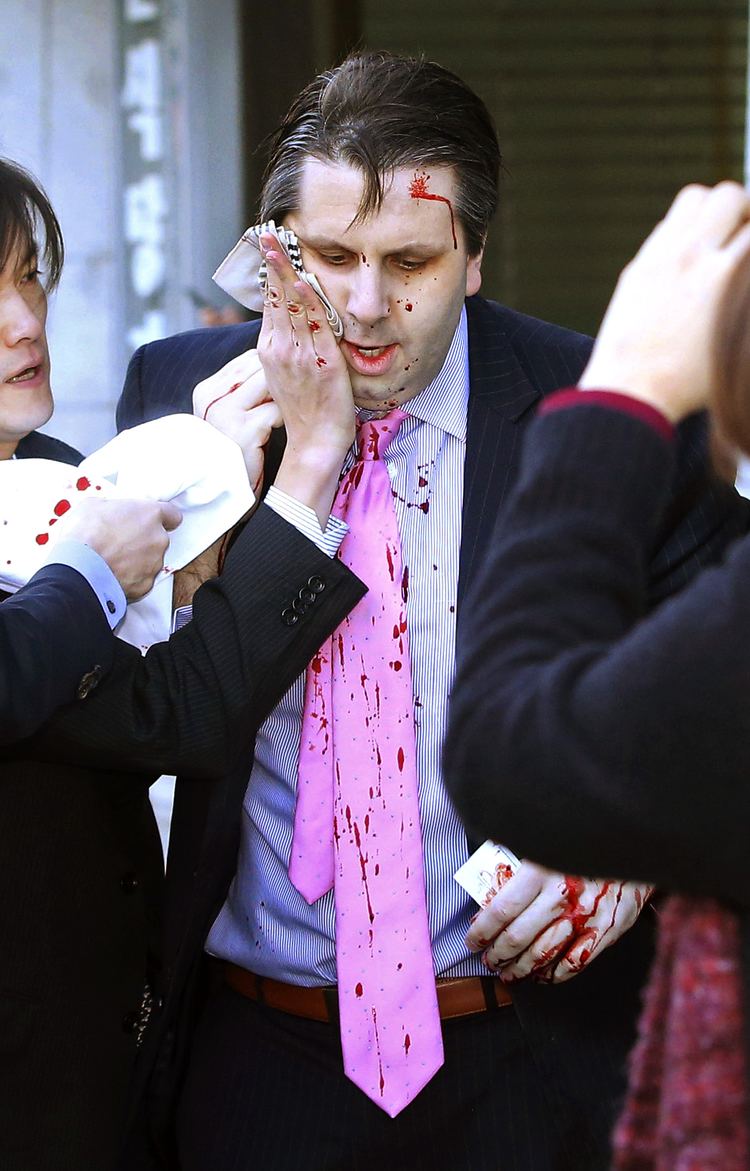 Mark Lippert Knifewielding attacker slashes face of US ambassador in