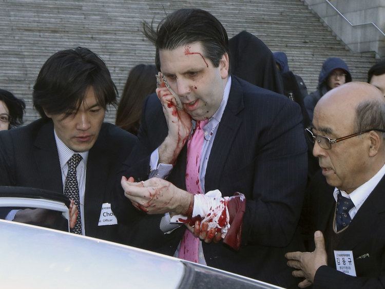Mark Lippert US ambassador to South Korea Mark Lippert attacked with
