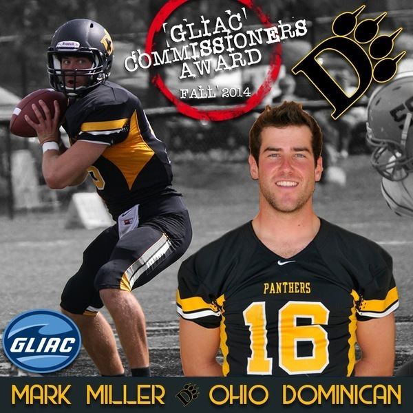 Mark Miller (American football) Mark Miller Football Ohio Dominican GLIAC