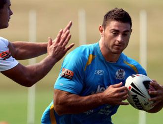 Mark Minichiello Titans backrower Mark Minichiello steps out of shadow