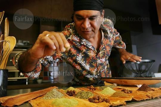 Mark Olive Fairfax Syndication Aboriginal chef Mark Olive shows