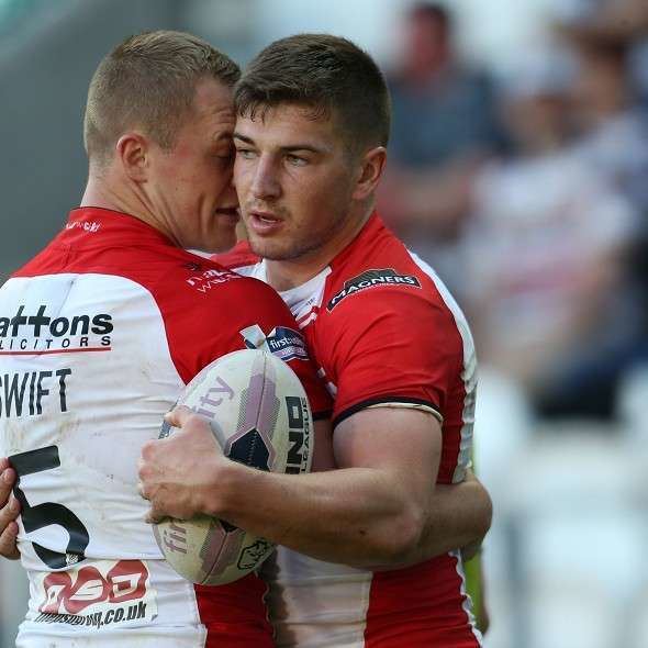 Mark Percival Percival in good touch for Saints Rugby League Sport