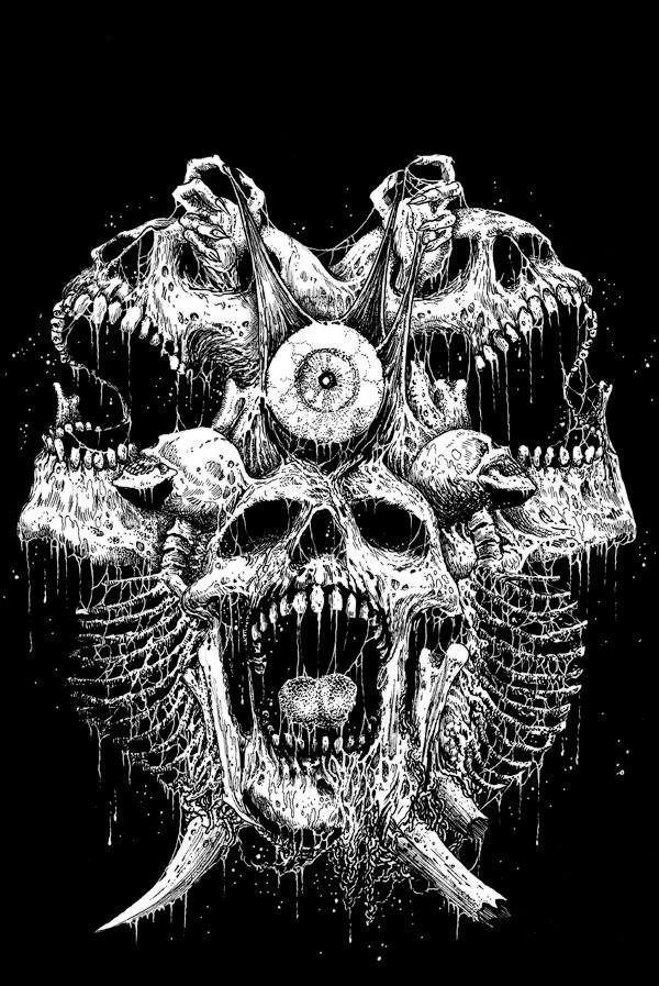 Mark Riddick Mark Riddick on Pinterest Death Metal Skull Drawings