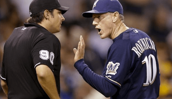 Mark Ripperger Brewers manager Ron Roenicke on umpire Mark Ripperger Hes