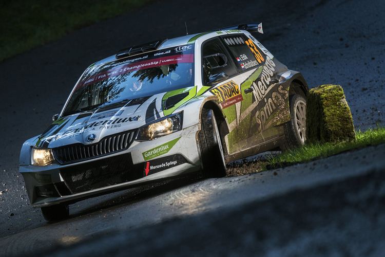 Mark van Eldik Mark van Eldik Harmen Scholtalbers Skoda Fabia R5 op Rally van