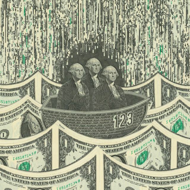 Mark Wagner (artist) The Art of the Dollar Meticulous Currency Collages by
