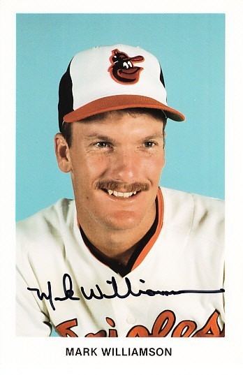 Mark Williamson (baseball) Mark Williamson autographed Baltimore Orioles photo postcard