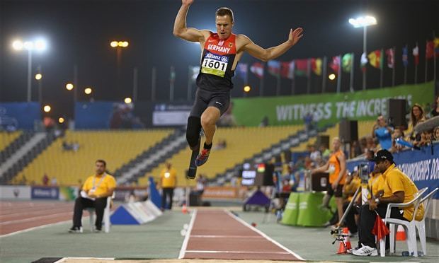 Markus Rehm German amputee long jumper Markus Rehm jumps 840m to win