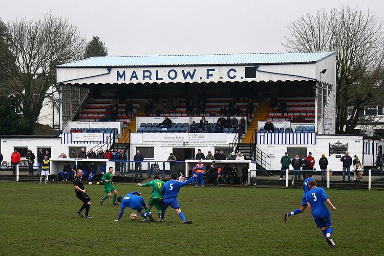 Marlow F.C. Marlow FC Marlow and Hitchin battle in front of the fabulo Flickr
