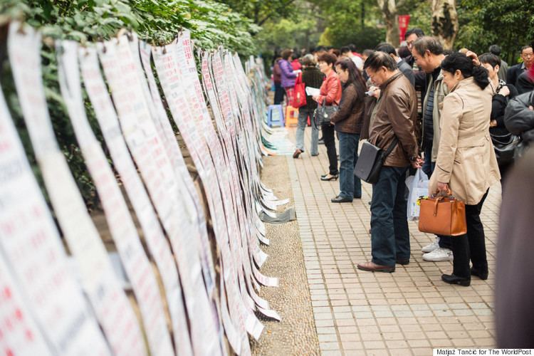Marriage market Tinder Has Nothing on Shanghai39s Bustling Marriage Market The