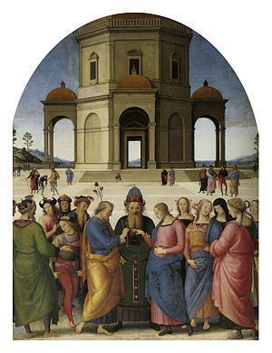Marriage of the Virgin (Perugino) httpsuploadwikimediaorgwikipediacommonsthu